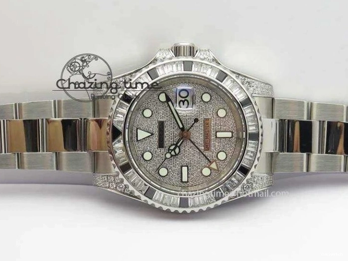 Bracelet A3186 Bp-Maker Black SS 116759 II On Dial SS Diamond Ruby Crystal GMT-Master 0312